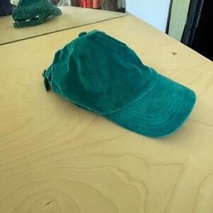 BDG Corduroy Baseball Cap Women Sz OS Teal Green Adjustable Dad Hat Indie Sleaze